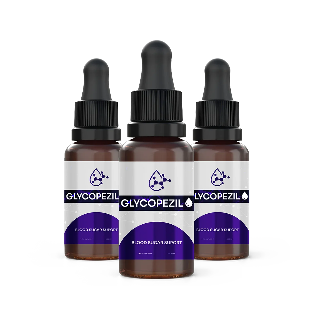 Glyco Pezil Blood Sugar Relief Supplement — Front Label